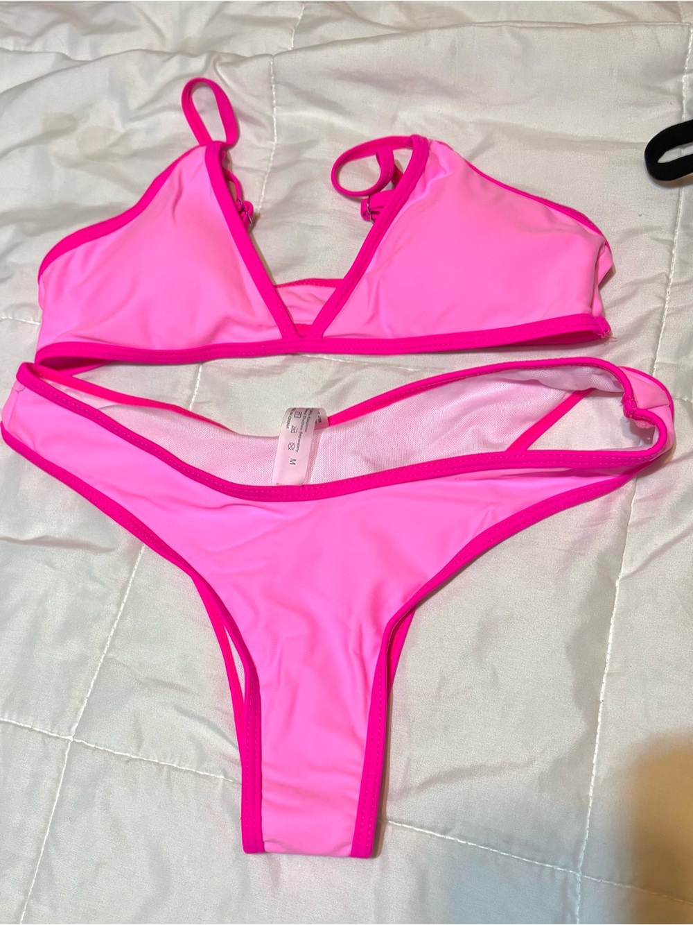 Hot Pink Bikini Set - Women Swim